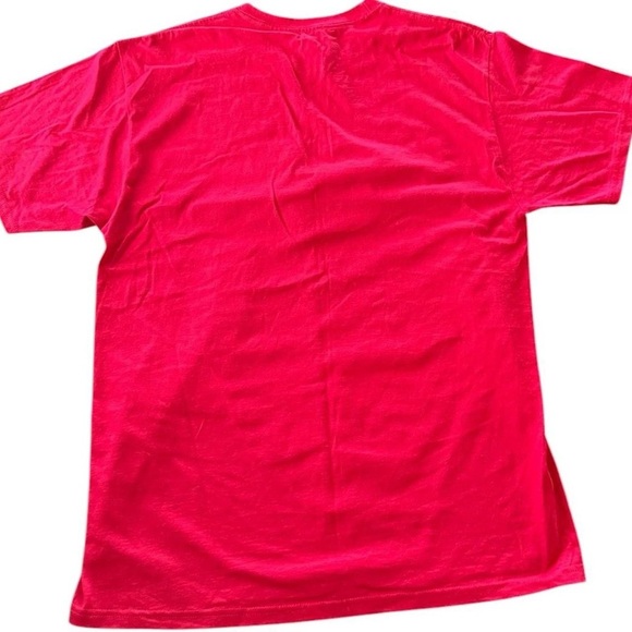 Hanes Red Short Sleeve Tee with Graphic Design - Picture 2 of 5